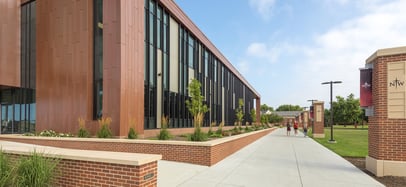 Front exterior of the NWU DeWitt Science building 